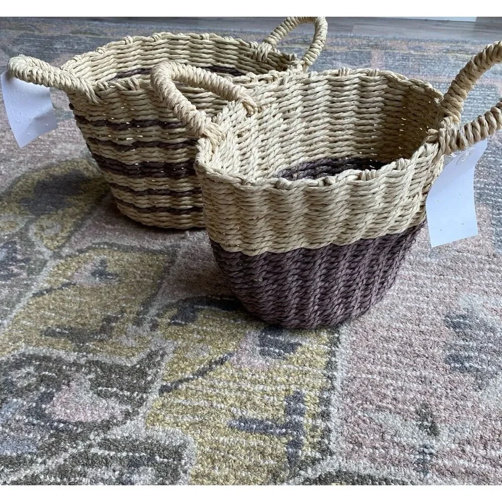 2 Strechy Baskets Stripe Designed